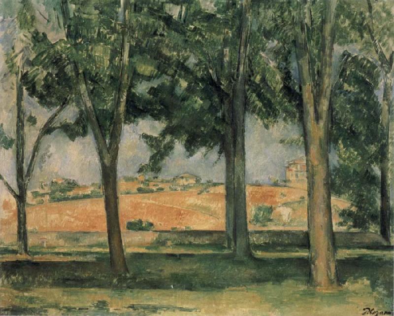 Paul Cezanne Chestnut Trees at Jas de Bouffan Spain oil painting art